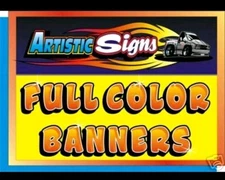 Vinyl Banner Sign 3ft x4ft FULL COLOR we Personalize 4U. Heavy Duty Indoor/Out