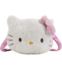 Sanrio Hello Kitty Plush Bag, Zipper Purse, Anime Crossbody 45th Anniversary