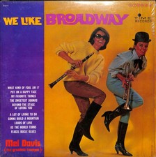 Mel Davis We Like Broadway Vinyl Record LP Time Records S/2117 Broadway Jazz