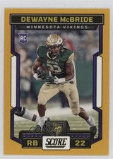 2023 Score Rookies Gold DeWayne McBride #333 0c2