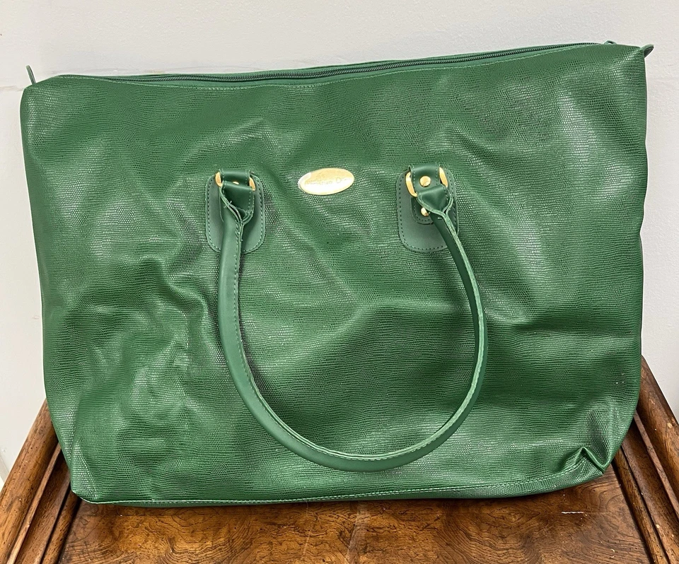 Bolso de Mano Christian Dior Doble Sillín Vintage Cuero Verde Foto 2 de 4