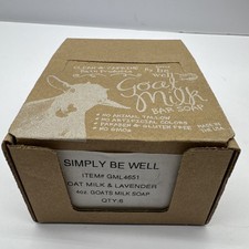Lot Of 6 LAVENDER Goat Milk Soap USA Made Simply Be Well