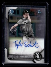 2022 Bowman Draft #CDA-TSR Tyler Schweitzer Chrome Draft Pick Autographs