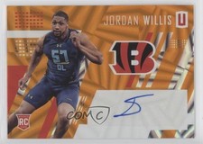 2017 Unparalleled Class of Rookie Orange Wedges 9/49 Jordan Willis #242 Auto 1p5