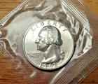 1962-P Washington Quarter BU Brilliant Uncirculated 90% Silver .1808 Troy oz J02