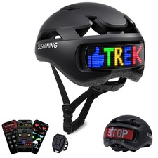 Bike Helmet, Bicycle Helmet with Light, 360° High Visibility LED Display with...
