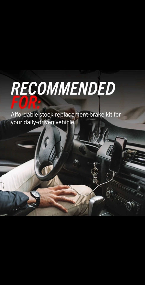 Honda Acura Cr-v- RDX Rear Power Stop Crk206 Brake and Rotor Pair - Image 2 of 4