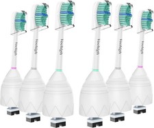 6 Pack Philips Sonicare Replacement Toothbrush Heads for e-Series - Green