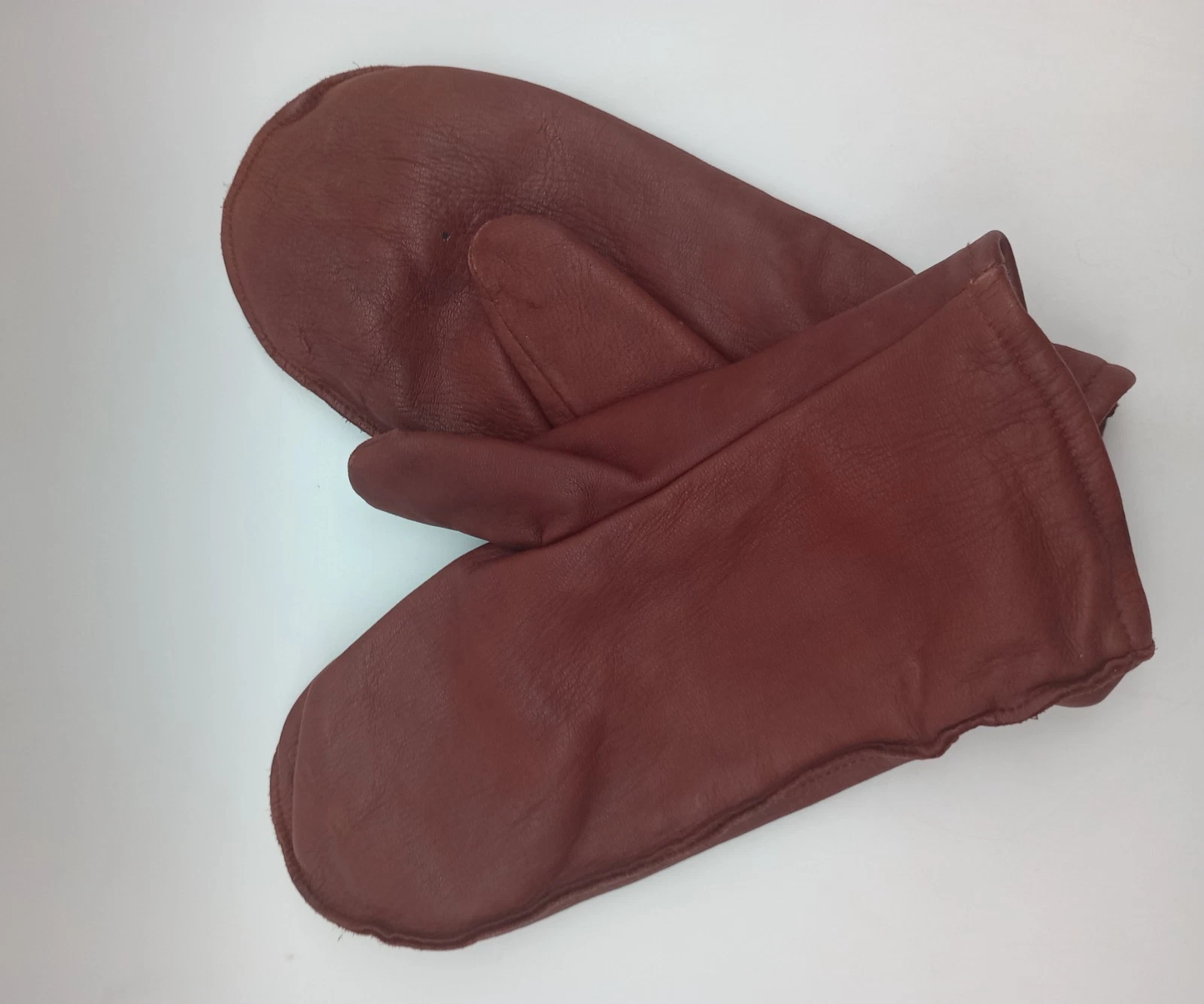 Gates Women’s Genuine Deerskin Thinsulate® Red Leather Gloves Mittens Size XL