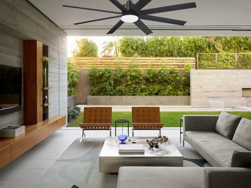 F888L-CL Slipstream 65" Outdoor Ceiling Fan with LED Light in Coal Finish - Picture 6 of 9