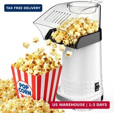 Air Popcorn Popper Maker with Measuring Cup to Melts Butter, Fast Easy Popcorn
