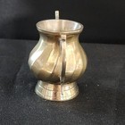 Miniture Silver-plated Two-handled Sugar Bowl With Melon-fluted Body — photo 3