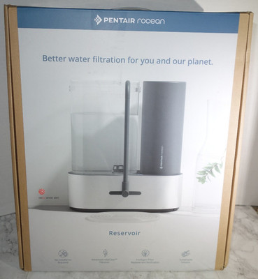 Pentair Rocean Reservoir Counter-Top Water Filtration System & InstaClean NEW