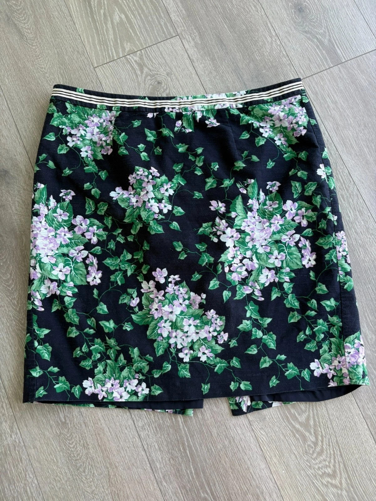 Talbots Womens Black The Oprah Magazine Collection Hydrangea Pencil Skirt Sz 16W
