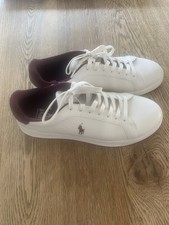 Polo Ralph Lauren Herren Sneaker Leder Weiß/Bordeaux Low Top Schnürung EU …
