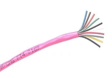 25' Anicom 5170-PINK 10 Conductor 22 Gauge Unshielded Cable 10C 22AWG CL3R/CMR