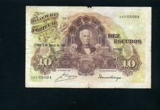Portugal 10 escudos1926 P121  - F+