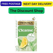 Twinings Superblends Cleanse Tea - Green Tea Herbal infusion with Matcha, Lemon
