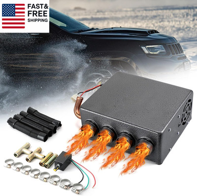 12V Universal Car Auxiliary Heater - Windscreen Demister & Defroster - Compact