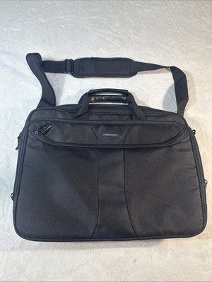 Samsonite Black Laptop Briefcase Bag 13''x17'' Shoulder Strap Padded NEVER USED