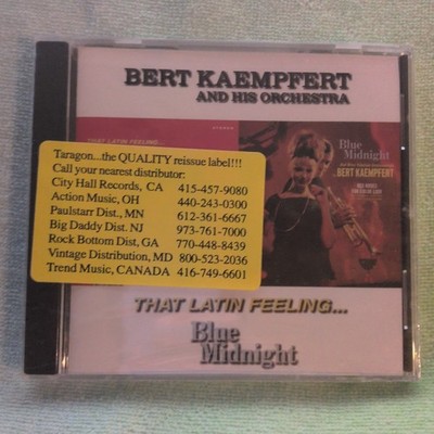 BERT KAEMPFERT - That Latin Feeling & Blue Midnight CD. Taragon NEW Sealed Promo