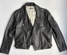 Vintage ACNE Studios Black Leather Biker Jack...