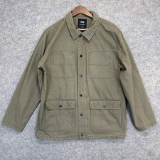 Vans Drill Chore Coat Mens XL Utility Ripstop Invisible Hood 4 Pockets Outdoor