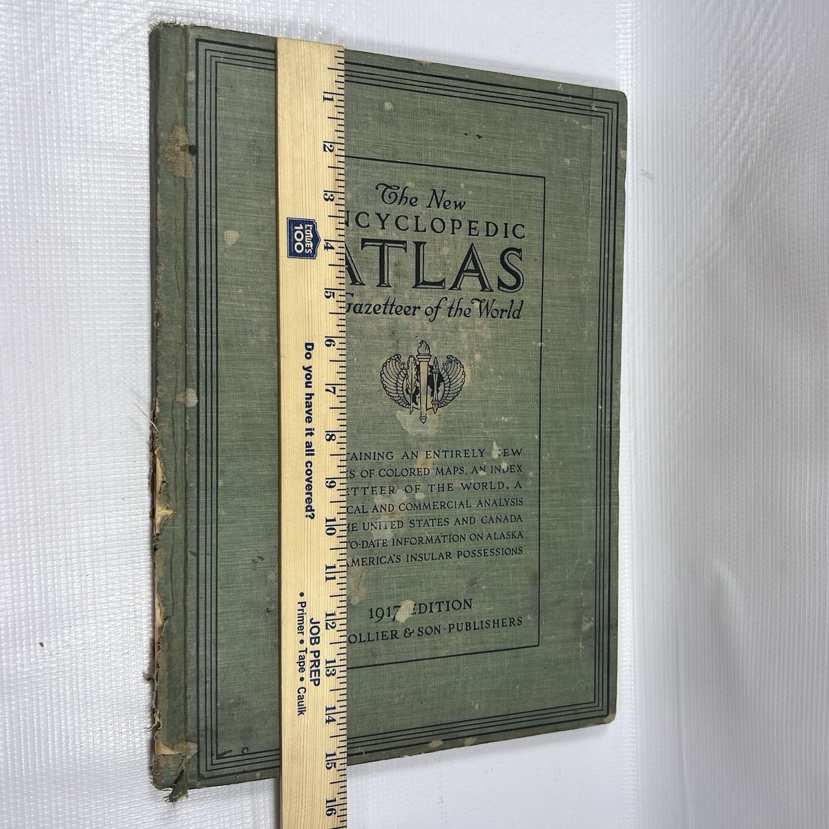 1917 The New Encyclopedic Atlas And Gazetteer Of The World P.F