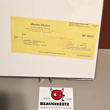 Zeppo Marx Signed 1975 Security Pacific National Bank Check (JSA)