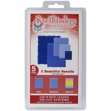 Spellbinders S4202 Nestabilities Dies-Deckled Rectangles Large
