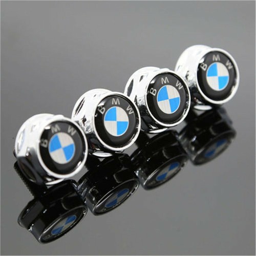 For BMW Blue Car License Plate Frame Screw Bolt Cap Covers Screw Bolts ...