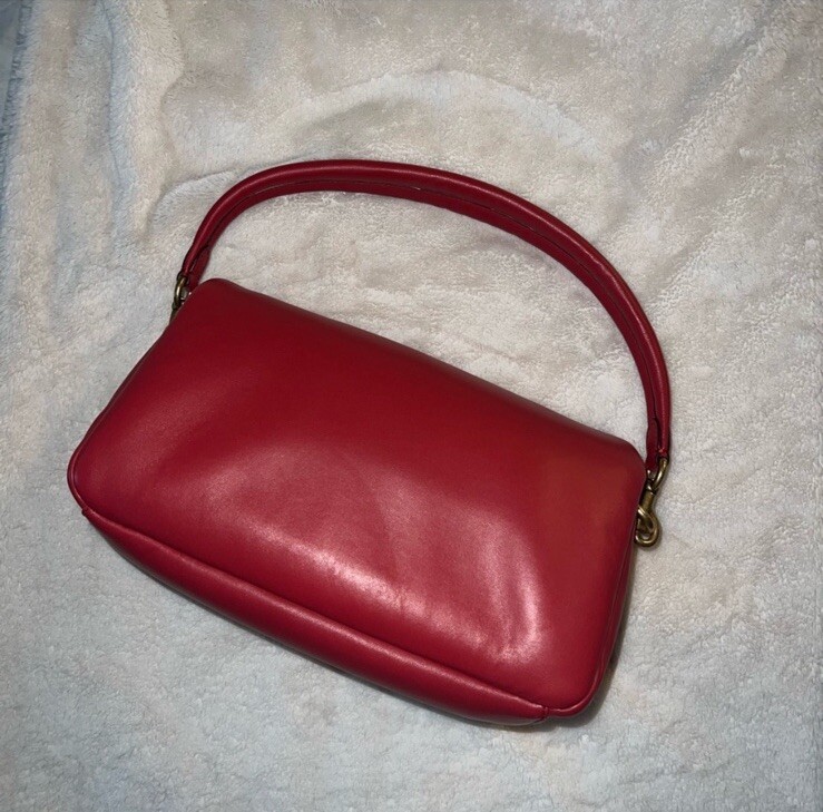 Coach Pillow Tabby 26 Women's Leather Shoulder Bag - Red image 3