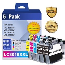 Compatible LC3019XXL High Ink 2BK/1C/1M/1Y for Brother MFC-J5330DW J6730DW