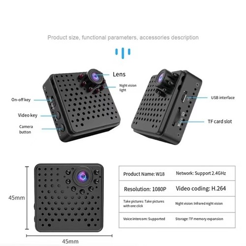Mini 1080P Camera WiFi Portable Smart Security Cam Night Vision Motion Detection - Picture 17 of 24