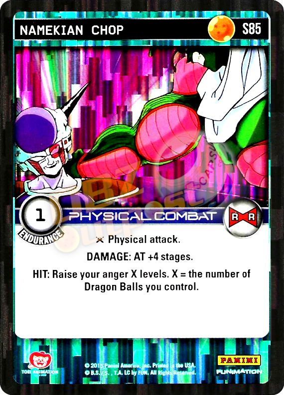 DBZ Dragon Ball Z TCG Panini Evolution S85 Namekian Chop Foil | eBay