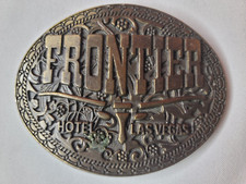 VINTAGE 1970s FRONTIER HOTEL LAS VEGAS BELT BUCKLE