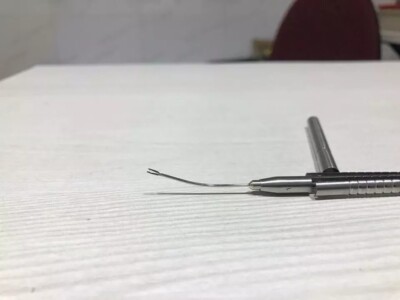 SS Snyder Osher IOL Cutter Forcipe Frammenti Lenti Rimozione Calibro 22 - Foto 12