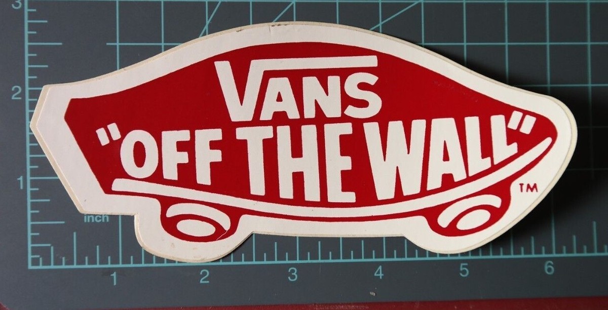 Vans vintage skateboarding shoes original 80's logo sticker / old