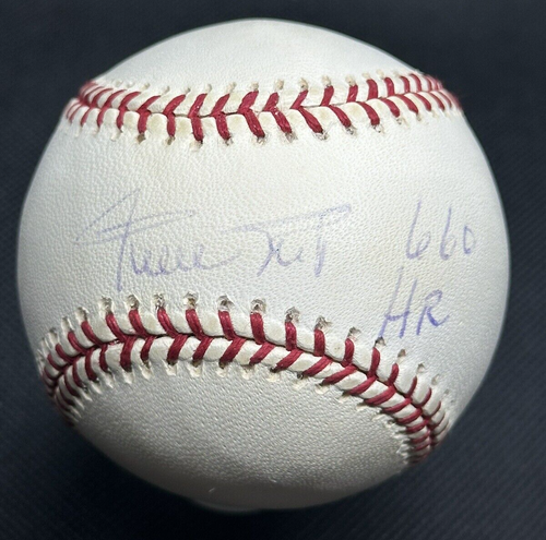 Willie Mays 660 HR Signed Baseball San Francisco Giants New York Mets PSA COA