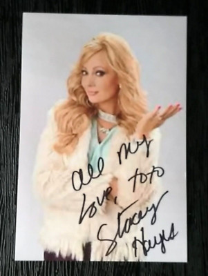 STACEY HAYES ENGLISH ACTRESS MODEL LINGO AUTOGRAPHED SIGNED GLOSSY 4x6