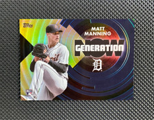 2022 Topps Update Matt Manning /75 Gold Parallel Generation Now RC ROOKIE #GN-75