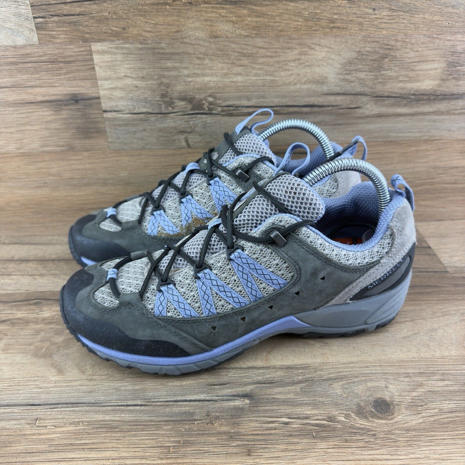 Merrell scarpe donna sneakers taglia 9 Vibram Avian sport chiaro ombra scura escursionismo