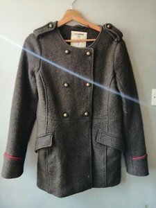 pull and bear wool coat