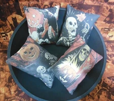 Primitive Halloween Ornies/Bowl Fillers/ Cupboard Tucks Set of 4-Retro 1930's-2