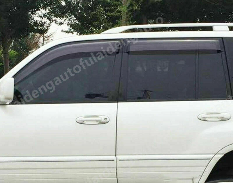 4P Para Lexus LX470 98-07 Deflectores de Sol Ventana Lateral Viseras de Lluvia Ventilación Sombra Visera Foto 3 de 4