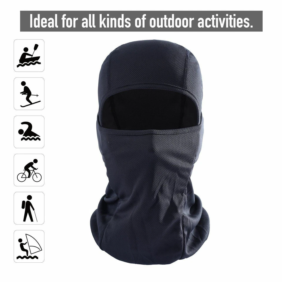 Tactical Balaclava Full Face Mask UV Protection Ski Sun Hood Cover for Men Women - Image 4 of 4