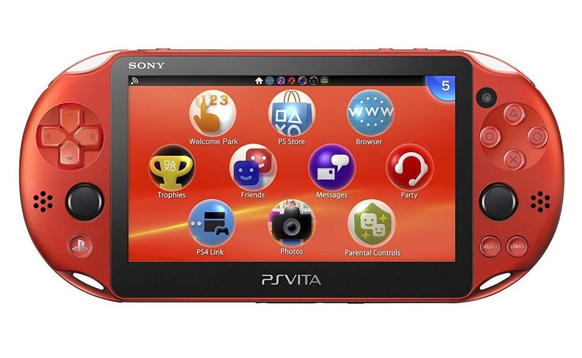 PlayStation PS Vita Wi-Fi Console Red PCH-2000 ZA26 Handheld from