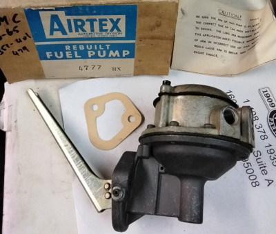 1960 1961 1962 1963 1964 1965 GMC Rebuilt Fuel Pump AIRTEX 4777 RX 351 401 479