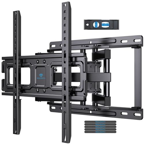 TV Wall Mount Full Motion for 32-65 Inch Flat Curved Screen TVs, TV Mount wit...-image
