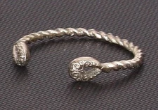 Silver cast Celt Roman armilla bracelet jewelry legionary Celtic Chieftain torc
